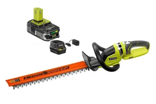 Ryobi One+ 22-дюймовый аккумуляторный триммер для живой изгороди 18 В