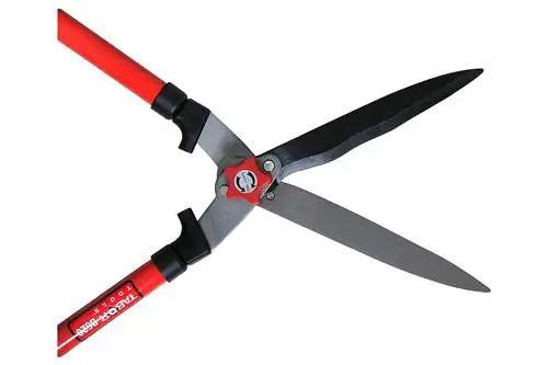 TABOR TOOLS B620A Ножницы для живой изгороди с волнистым лезвием для обрезки бордюров, самшита и кустов, ручные ножницы для живой изгороди с удобной рукояткой.