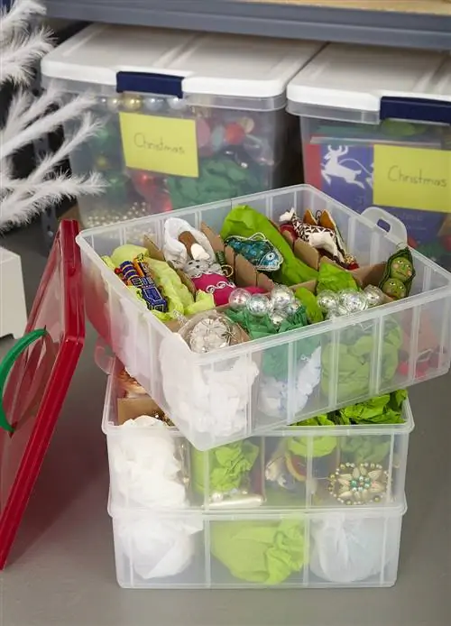 хранение рождественских украшений