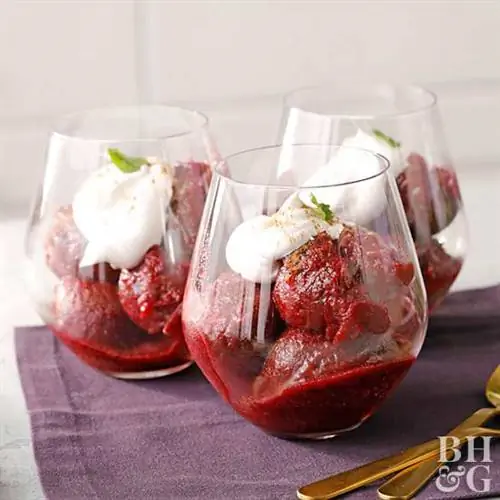 Мороженое из красного вина