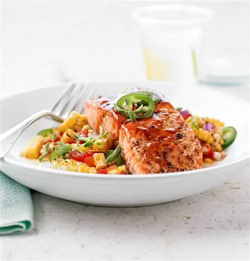 Кукурузная приправа из лосося на гриле