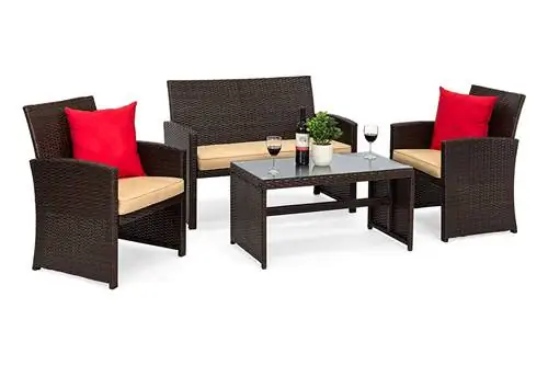 Amazon Prime Day Best Choice Products 4-Piece Outdoor Wicker Patio Conversation