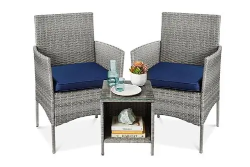 Amazon Prime Day Best Choice Products 3-Piece Outdoor Wicker Conversation