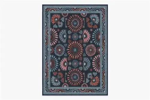 Ruggable Iris Apfel Suzani Mosaic Navy Multicolor Rug