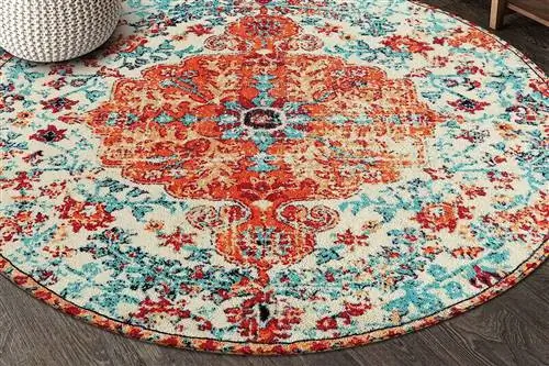 Круглый ковер Amazon Prime Day Lahome Bohemian с цветочным медальоном Круглый ковер Amazon Prime Day Lahome Bohemian с цветочным медальоном