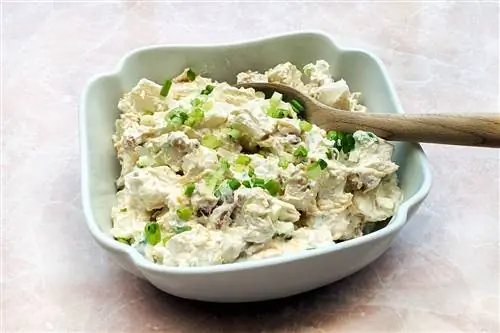 запеченный картофельный салат запеченный картофельный салат