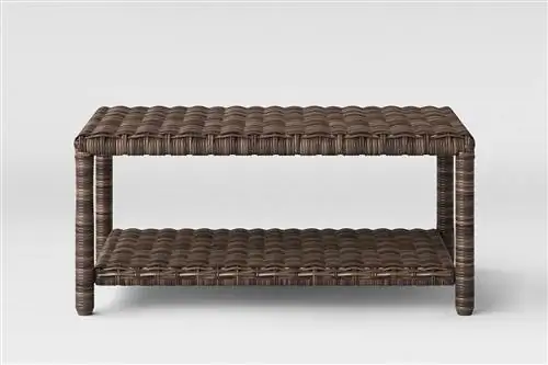 Журнальный столик Target Threshold Monroe Wicker Patio Brown
