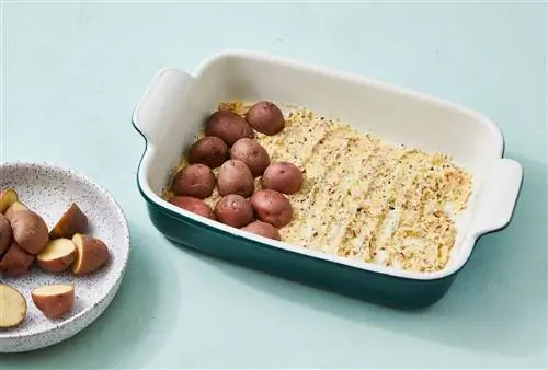 Картофель в корочке из пармезана