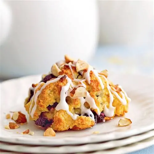 Кукурузно-черничные лепешки