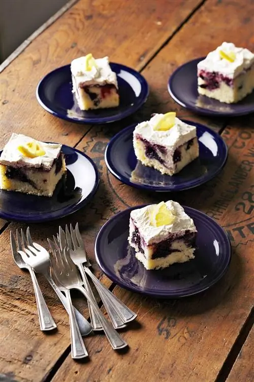 Пирог с черникой и лимонадом