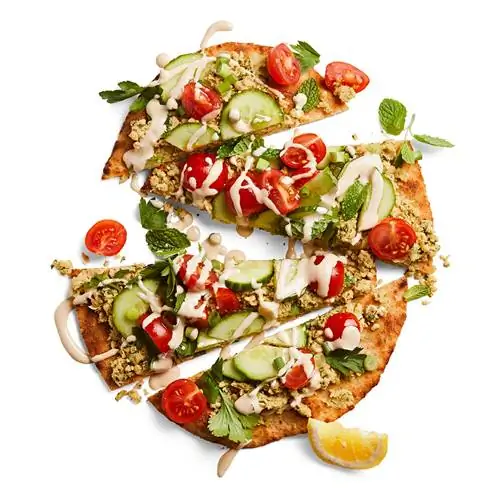 Рецепт пиццы «Лепешки с нутом и травами»