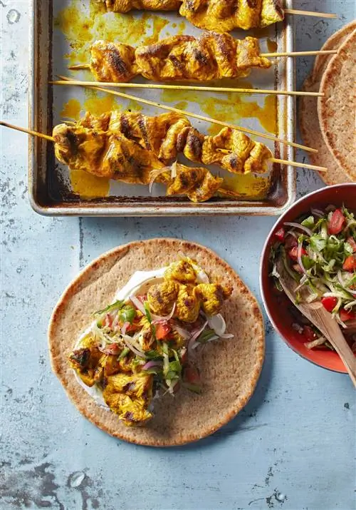 кебаб из индейки с индийскими приправами