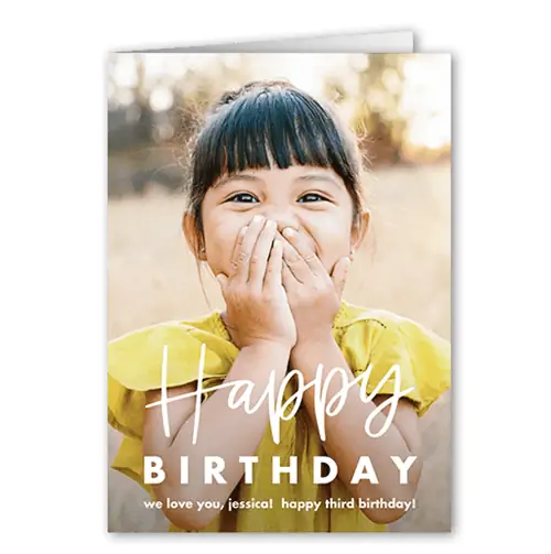 открытка на день рождения с фотографией от Shutterfly