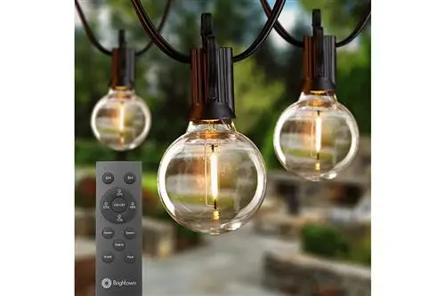 Brightown Led String Lights Outdoor 38Ft