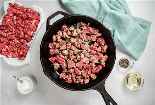 приготовление шашлыка на сковороде