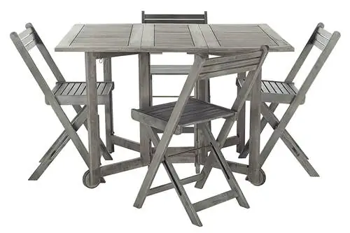 Safavieh Outdoor Living Collection Arvin Обеденный набор из 5 предметов Safavieh Outdoor Living Collection Arvin Обеденный набор из 5 предметов