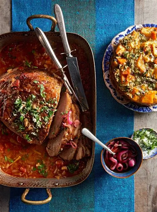 Томатно-луковая грудинка