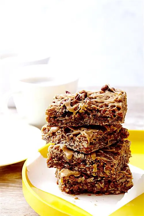 Капучино-карамельные овсяные батончики