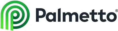 Логотип компании по производству солнечных батарей Palmetto