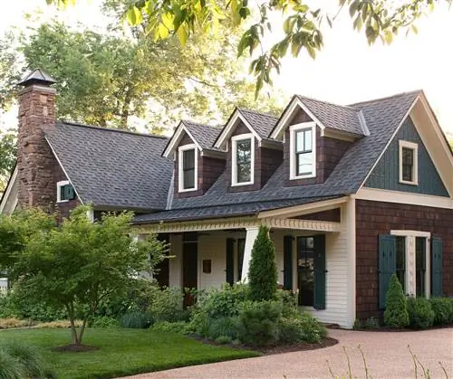 загородный дом в земляных тонах