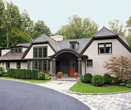 современные цвета английского загородного коттеджа