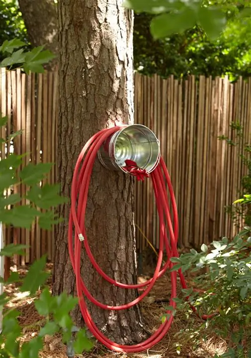 хранение садового шланга своими руками