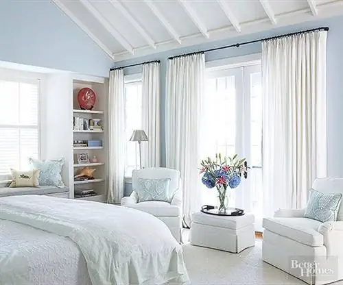 детская голубая спальня