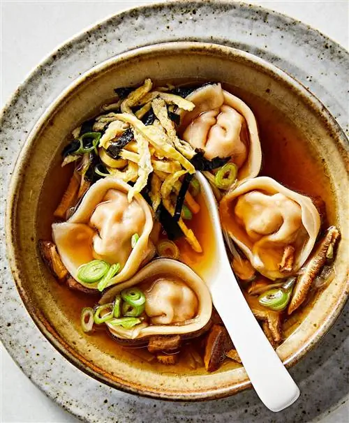 тофу и кимчи манду