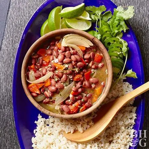 Кубинская красная фасоль и рис