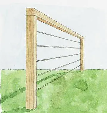 Шаг 1: Создание опоры шпалеры