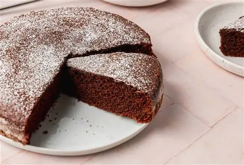 Шоколадный торт в одной миске