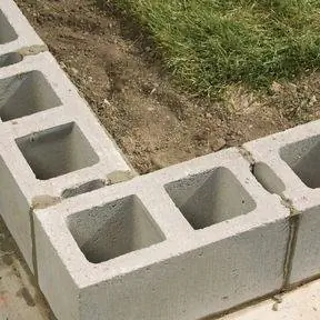 угловые блоки фундаментной стены