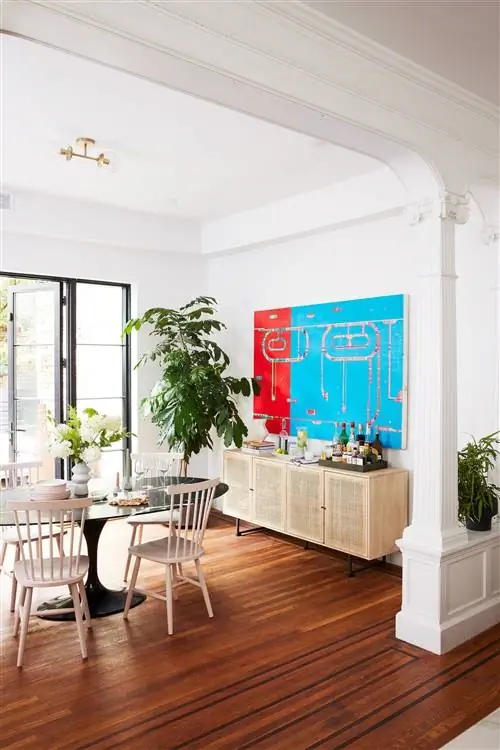 современная столовая середины века