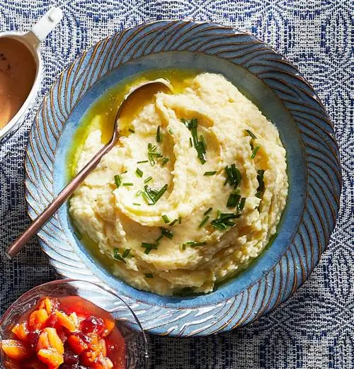 картофельное пюре из корня сельдерея пастернака