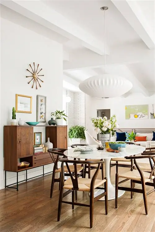 современная столовая середины века