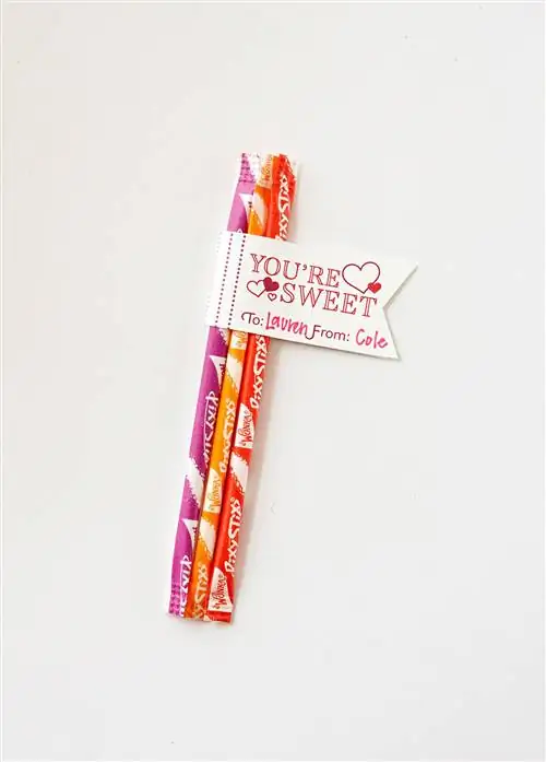 Валентинка на Pixy Sticks Валентинка на Pixy Sticks