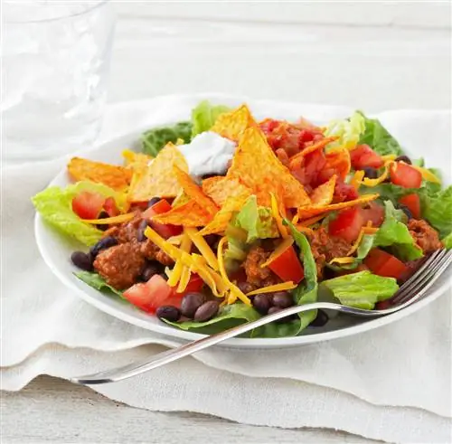 Легкий салат с тако