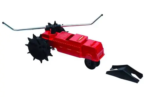 Передвижной спринклер Melnor 4501 Lawn Rescue-13, площадь покрытия 500 кв. футов, регулируемая скорость с регулируемыми распылителями, 10 x 17,63 x 8 дюймов