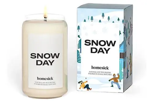 Ароматическая свеча Homesick Premium, Snow Day
