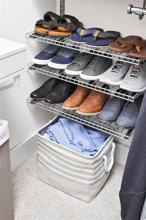 металлические стеллажи для обуви