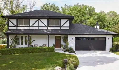 экстерьер выстрел черно-белый tudor home