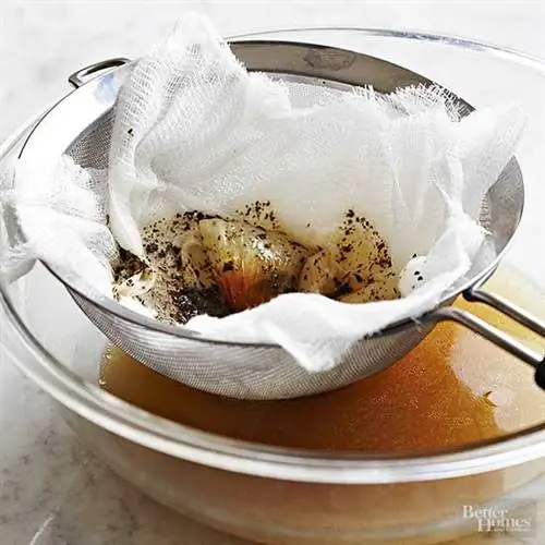 Процеживание бульона