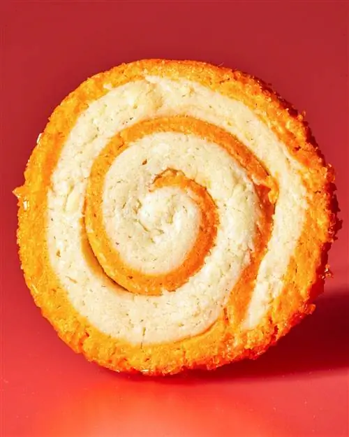 Спиральное печенье с апельсиновым кремом