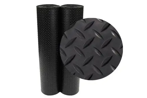 Черный резиновый пол Rubber-Cal
