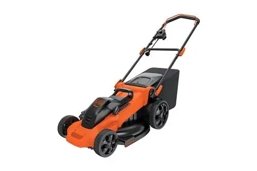 BLACK+DECKER MM2000 20-дюймовая проводная электрическая газонокосилка с толкателем на 13 ампер