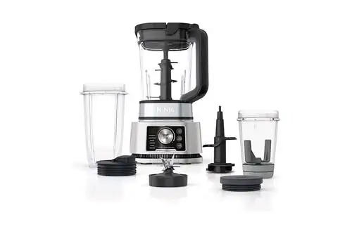 Ninja SS351 Foodi Power Blender & Processor System 1400 WP Smoothie Bowl Maker & Экстрактор питательных веществ 6 функций для мисок, спредов и теста & More, smartTORQUE, 72 унции Кувшин & To-Go Cups, серебристый Ninja SS351 Foodi Power Blender & Processor System 1400 WP Smoothie Bowl Maker & Экстрактор питательных веществ 6 функций для мисок, спредов и теста & More, smartTORQUE, 72 унции Кувшин & To-Go Cups, серебристый