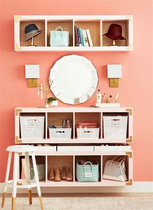 плавающие полки для хранения на стене из лосося