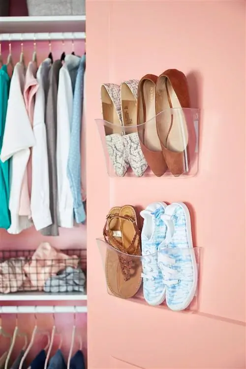 пластиковые подвесные полки для обуви