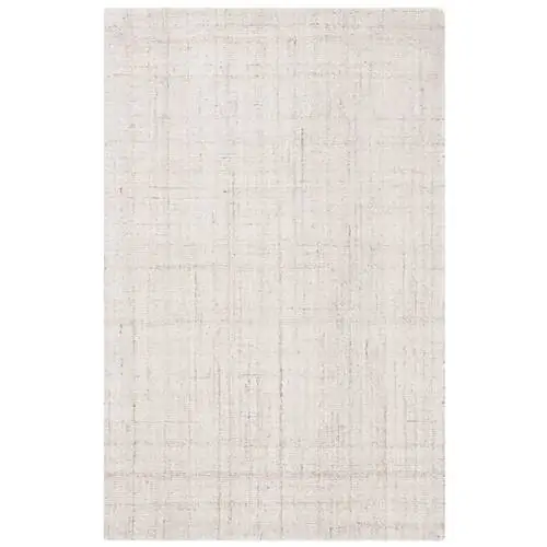 Бежевый ворсовый ковер ручной работы Gaten цвета слоновой кости