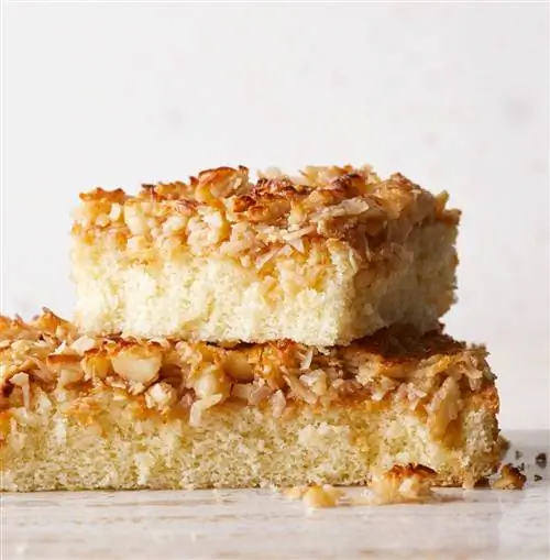 Горячий молочный бисквит с жареной кокосовой начинкой